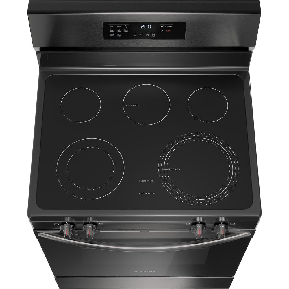 Frigidaire 30" Black Stainless Steel Freestanding Electric Range with Air Fry