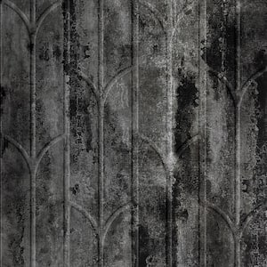 Pandora Abstract Silver 4 ft. x 8 ft. Faux Tin Glue-Up Wainscoting Panels (5-Pack) (160 sq. ft./Case)