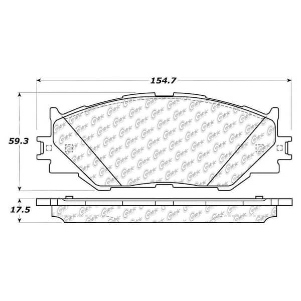 Centric Parts Disc Brake Pad Set 2006-2015 Lexus IS250