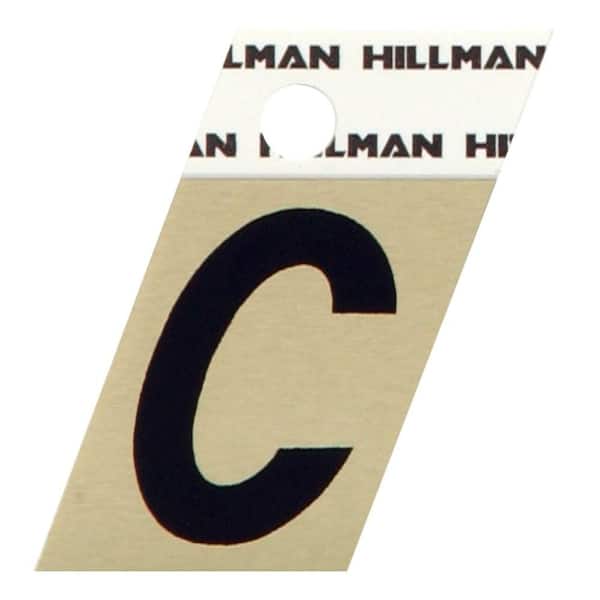 Hillman 1-1/2 in. Aluminum Angle-Cut Letter C