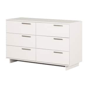 Cavalleri 6-Drawer Pure White Finish Dresser (51.25 in W. X 31.25 in H.)