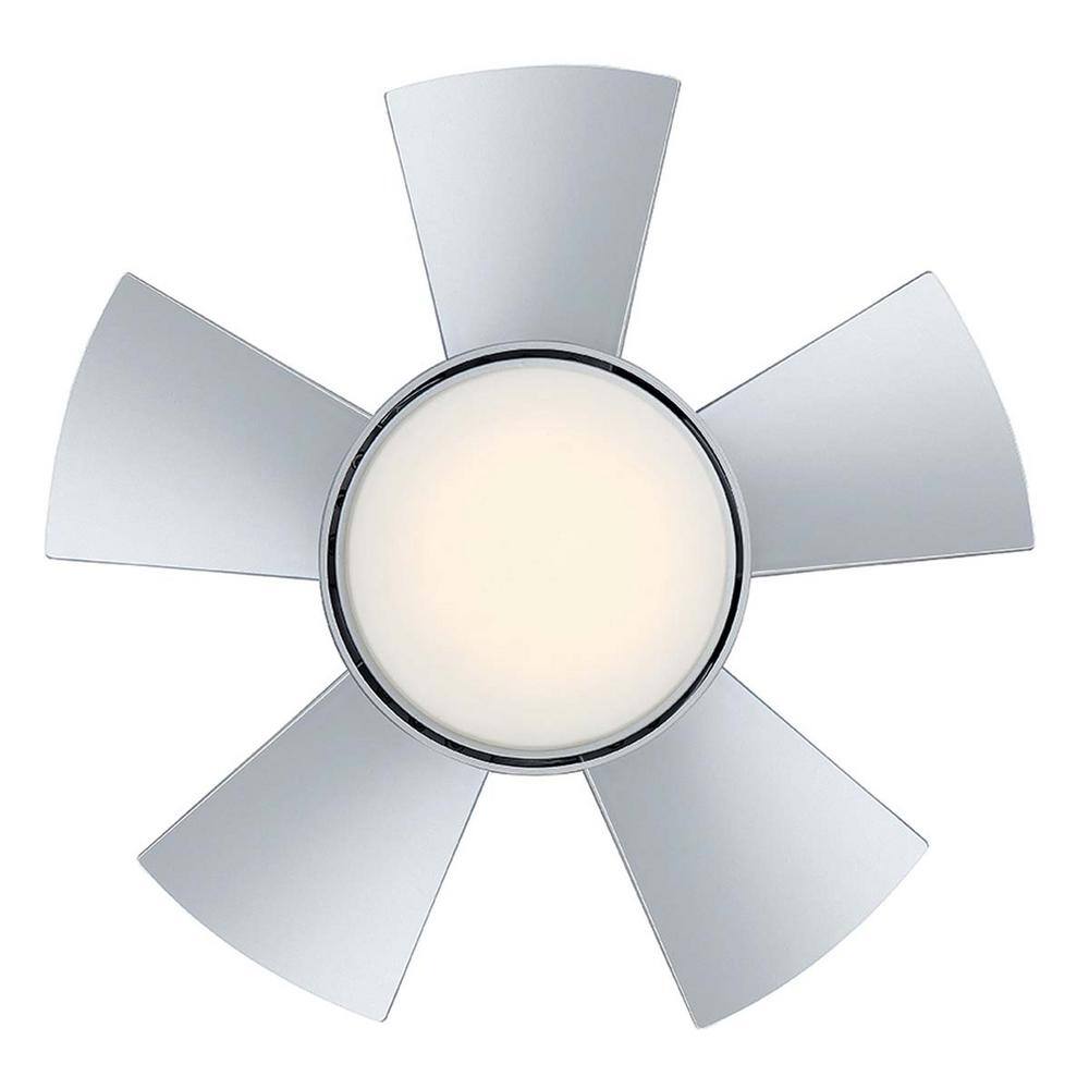 Vox 26" Titanium Silver Smart Ceiling Fan with LED Light and Remote