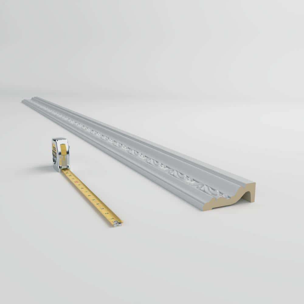 Primed Geometric Polyurethane Chair Rail Moulding Sample