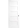 Steves & Sons 36 In. X 80 In. 5-Panel White Primed Shaker Solid Core ...