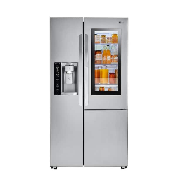 LG 21.7 cu. ft. Side by Side Smart Refrigerator with InstaView Door-in-Door in Stainless Steel, Counter Depth