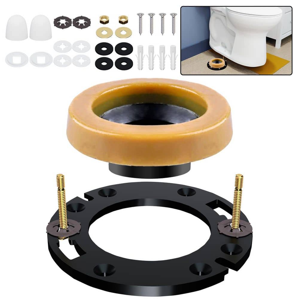 Toilet Flange Repair Kit for Toilets Install or Leaking Toilet Wax Ring Replacement Kit, Fits 3 in. or 4 in. Waste Lines price history on PriceWatchPro