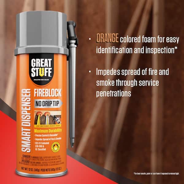 Great Stuff 12 oz Gaps & Cracks Smart Dispenser Insulating Foam Sealant