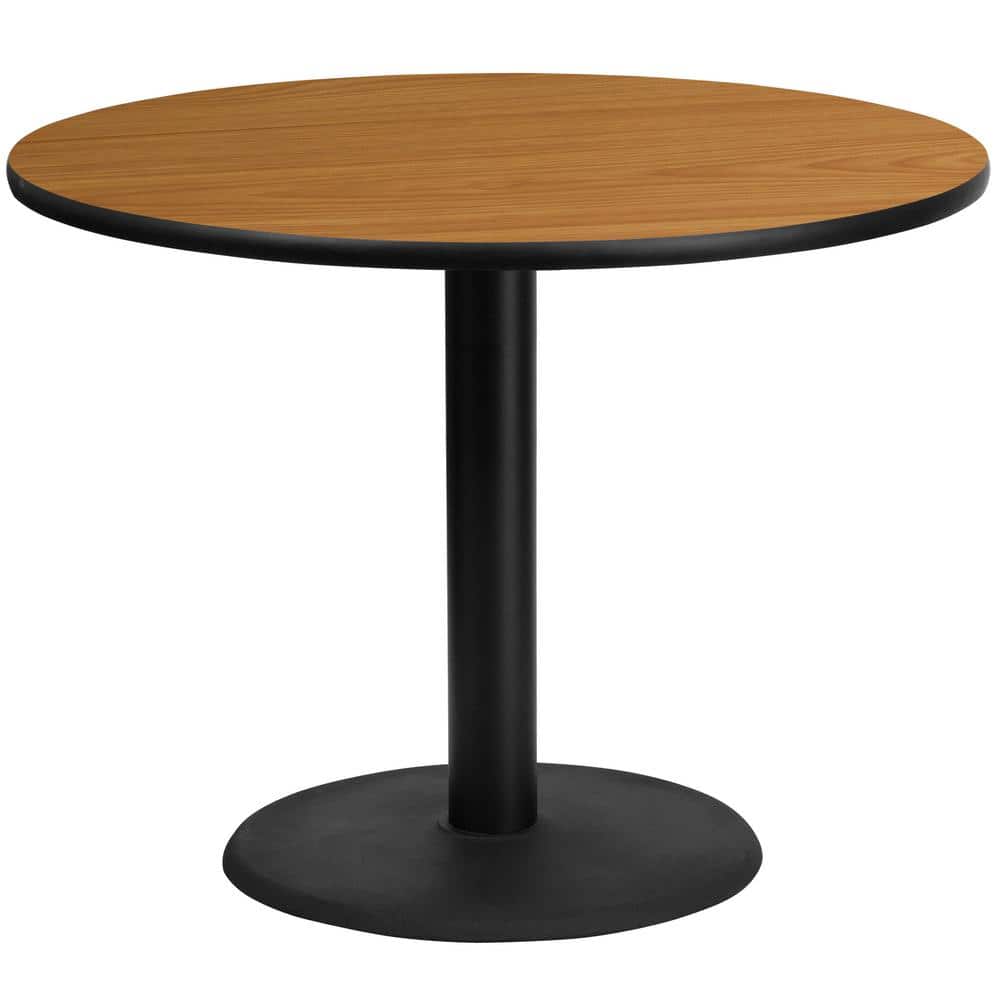 42 in. Round Natural Laminate Table Top with 24 in. Round Table Height Base price history on PriceWatchPro