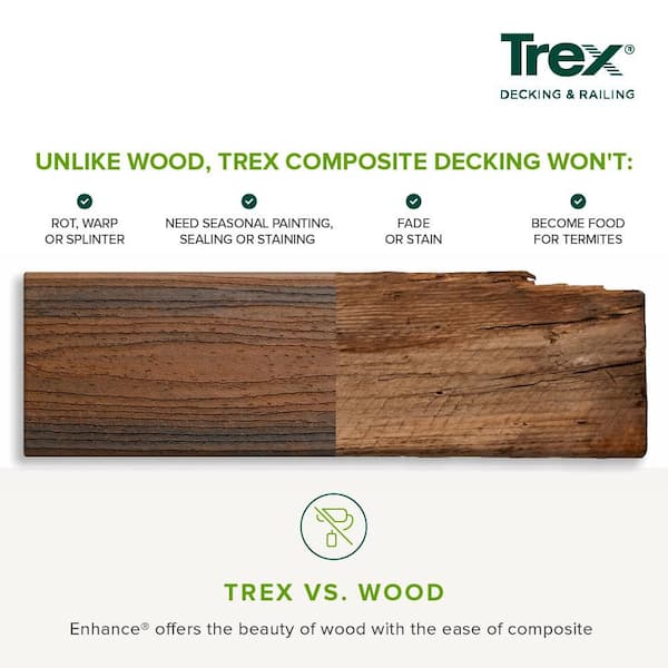 Trex Enhance Naturals 1 in. x 6 in. x 8 ft. Rocky Harbor Square