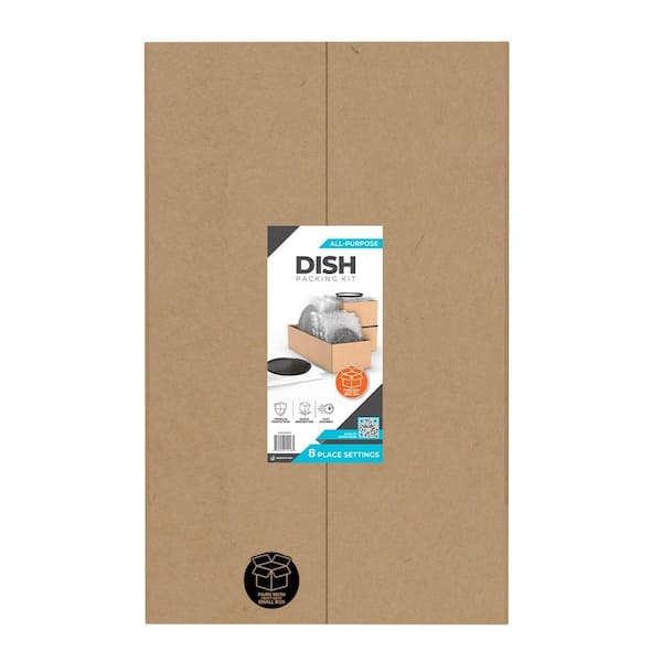 Dish Packing Kit for Kitchen, holds 16 Dishes