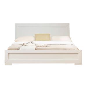 Trent White Twin Wooden Platform Bed