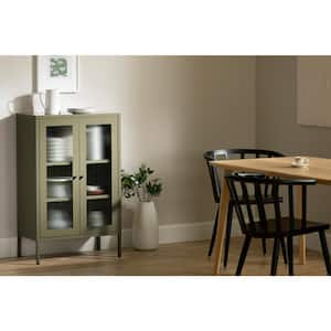 Eddison Olive Green 25.5 in. Storage Cabinet
