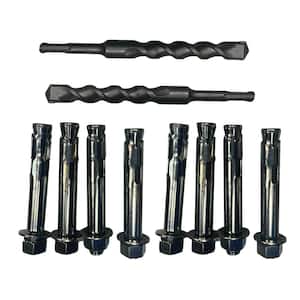 3/4 in. x 4-1/4 in. Zinc Plated Sleeve Anchors with Drill Bit (8-Pack)