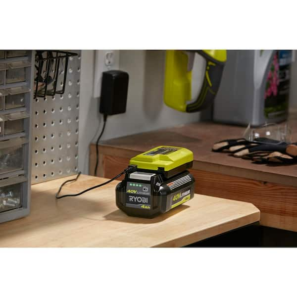 RYOBI 40V Lithium Ion Charger with USB Port OP403A The Home Depot