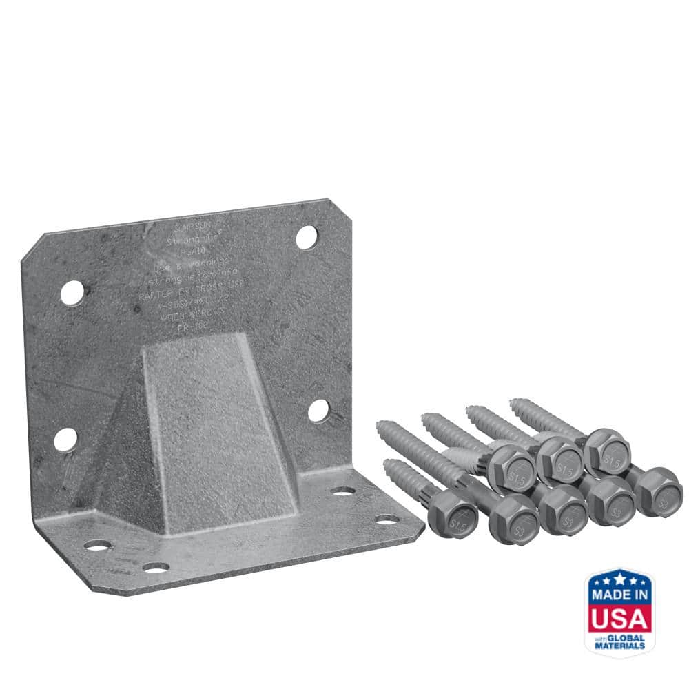 HGA Hot-Dip Galvanized Hurricane Gusset Angle with SDS Screws (10-Qty) price history on PriceWatchPro