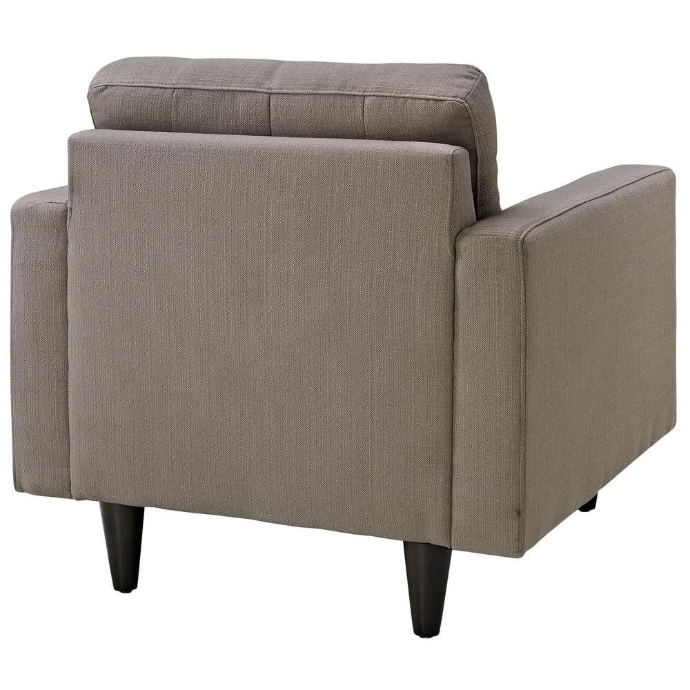 Granite Tufted Upholstered Accent Chair with Wood Legs