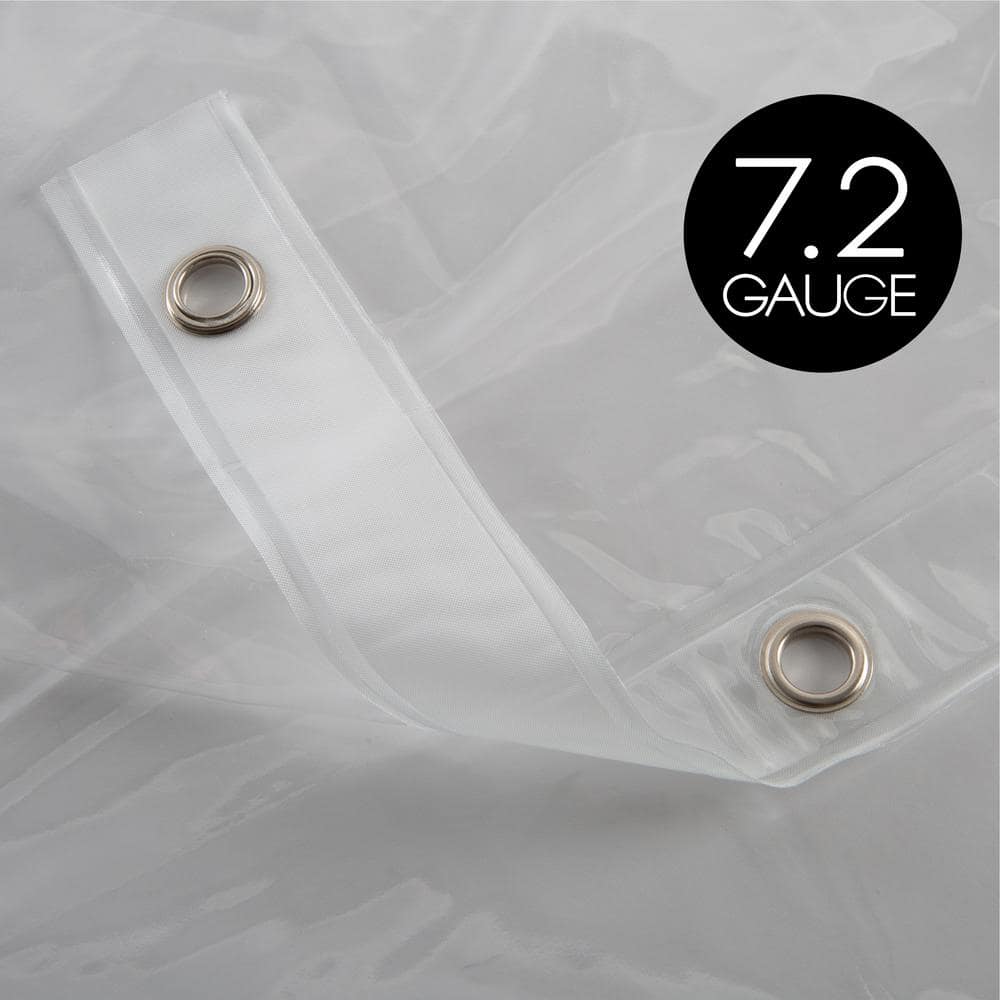 Eco-Friendly Clear PEVA Shower Curtain Liner with Rust Resistant Grommets