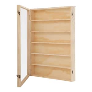 19.68 in. x 26.53 in. Rectangular Wood Decorative Stand 6-Tier Model Display Case Display Cabinet