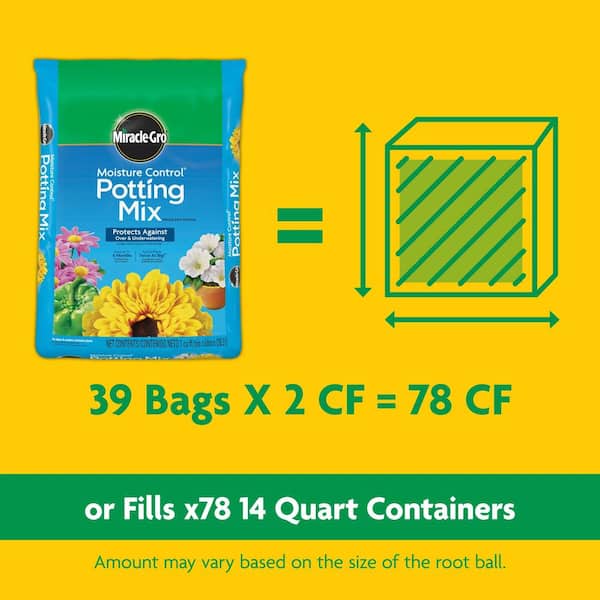 Miracle-Gro Moisture Control Flower and Plant Potting Mix 2 ft³
