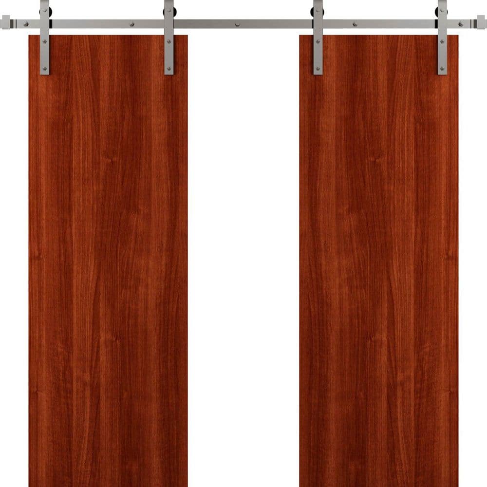 3011 48 in. x 96 in. Sold Core Walnut Franko Color Wood Sliding Barn Door with Hardware Kit price history on PriceWatchPro