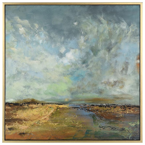 StyleCraft Horizon Storm 1-Piece Framed Poster 41.75 in. x 41.75 in.