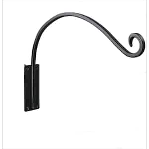 Cubilan 16 in. Black Plant Hangers Outdoor Heavy-Duty Plant Hanging Bracket  Hook (2-Pack) Iron B08T7Q5V52 - The Home Depot