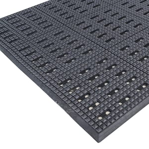 3 ft. W x 5 ft. L Anti-Fatigue Rubber Garage Flooring Mat