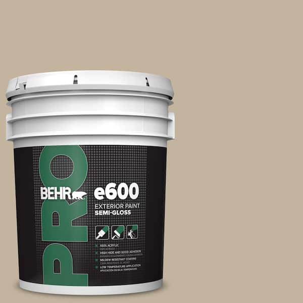 5 gal. #BNC-03 Essential Brown Semi-Gloss Exterior Paint