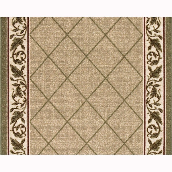Regent Tan 26 in. x Your Choice Length Stair Runner