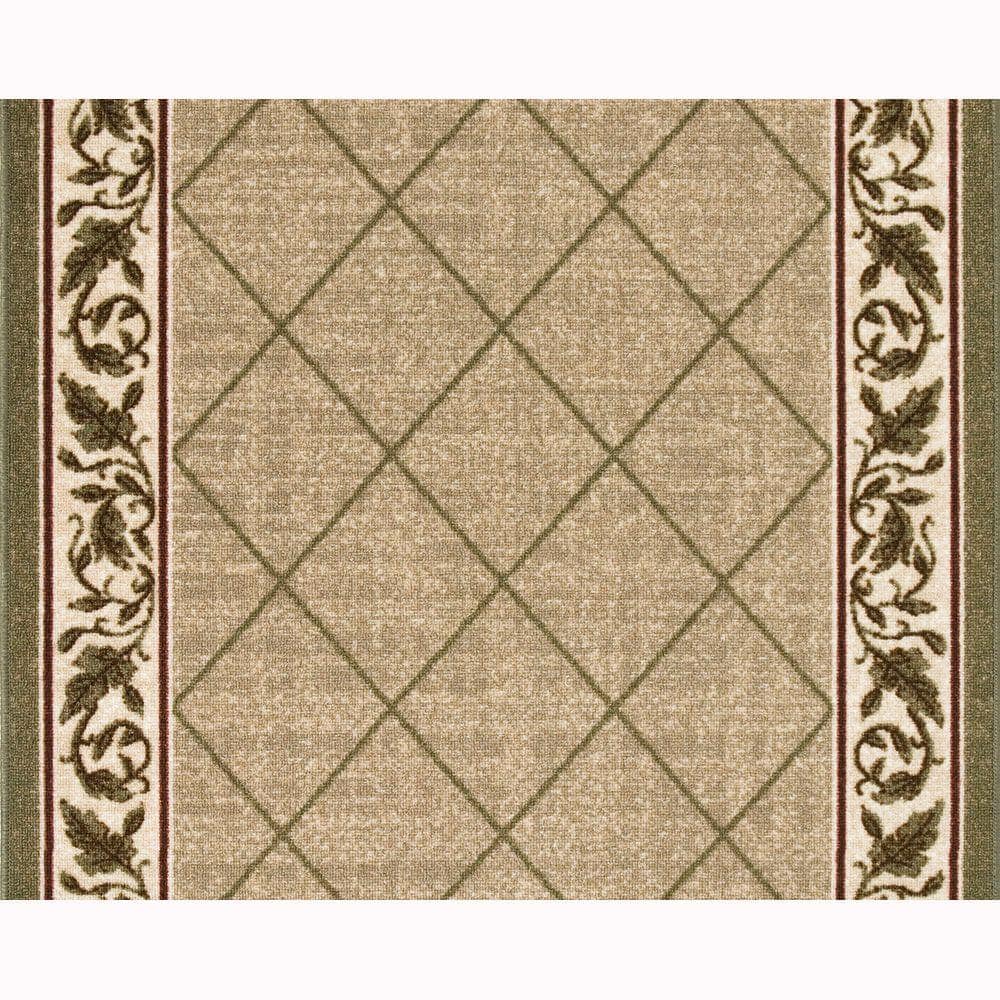 Reviews For Trafficmaster Regent Tan 26, Stair Rug Runners Home Depot
