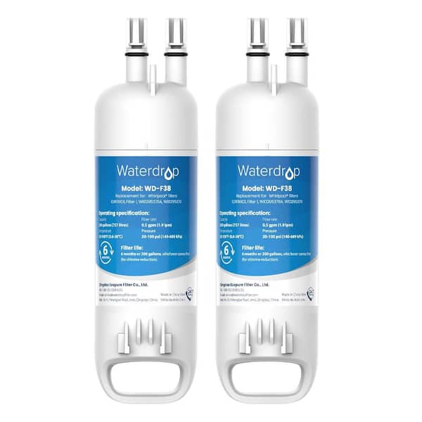 EDR1RXD1 Refrigerator Water Filter Replacement for Everydrop Filter 1, W10295370A, Kenmore 46-9081, NSF42 certified (2)