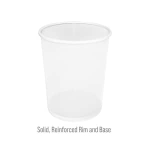 6 Gal. Round Mesh Wastebasket Recycling Bin (2-Pack), White