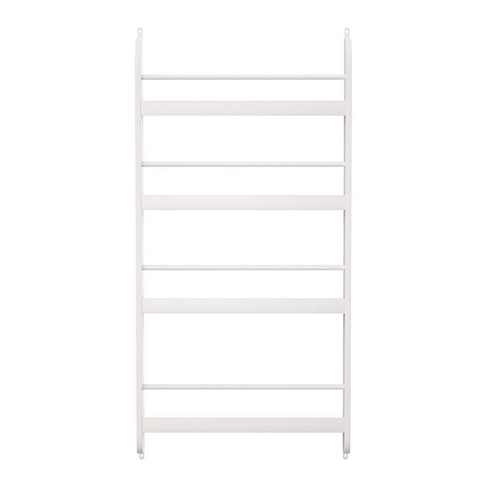 4-Tier Kids Bookshelf 22.4 in. W x 43.9 in. H x 4.7 in. D MDF Rectangular Shelf in White price history on PriceWatchPro