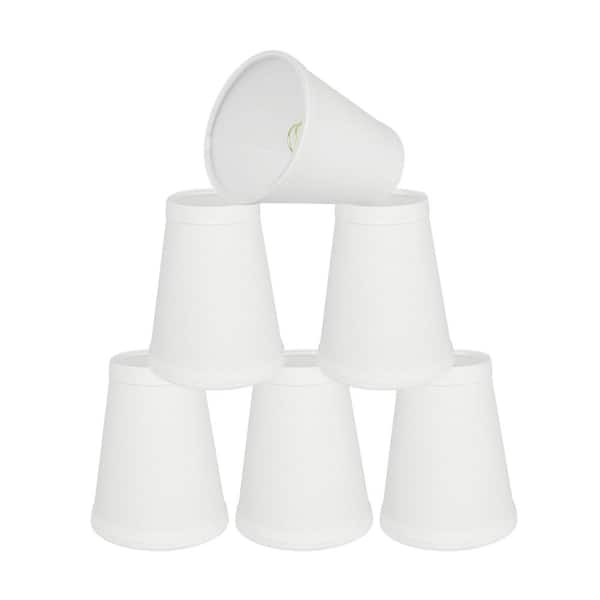 Aspen Creative Corporation 4 in. x 5 in. Off White Hardback Empire Lamp Shade (6-Pack)