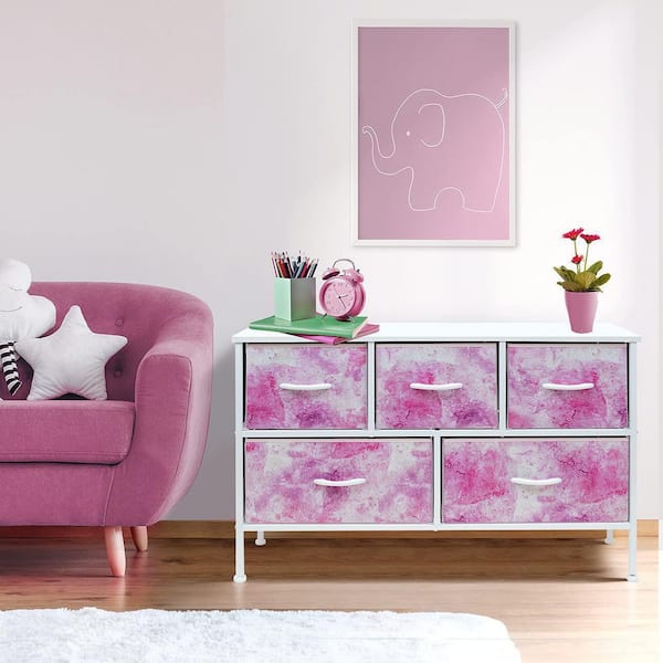 pink and purple dresser Discovery World Furniture Purple and Pink Dresser
