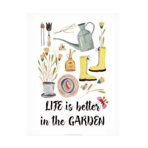 "Garden Time I" by Melissa Wang Hidden Frame Art Print 32 in. x 24 in.