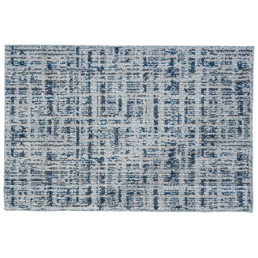 Motley Light Blue 2 ft. x 3 ft. Scatter Area Rug