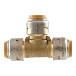 Max 1/2 in. Push-to-Connect Brass Tee Fitting