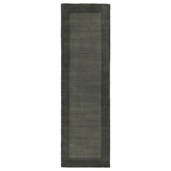 Kaleen Regency Charcoal 3 ft. x 9 ft. Runner Rug