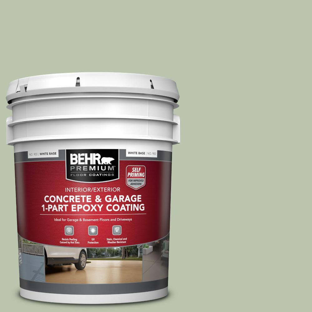 5 gal. #PPU11-10 Whitewater Bay Self-Priming 1-Part Epoxy Satin Interior/Exterior Concrete and Garage Floor Paint price history on PriceWatchPro