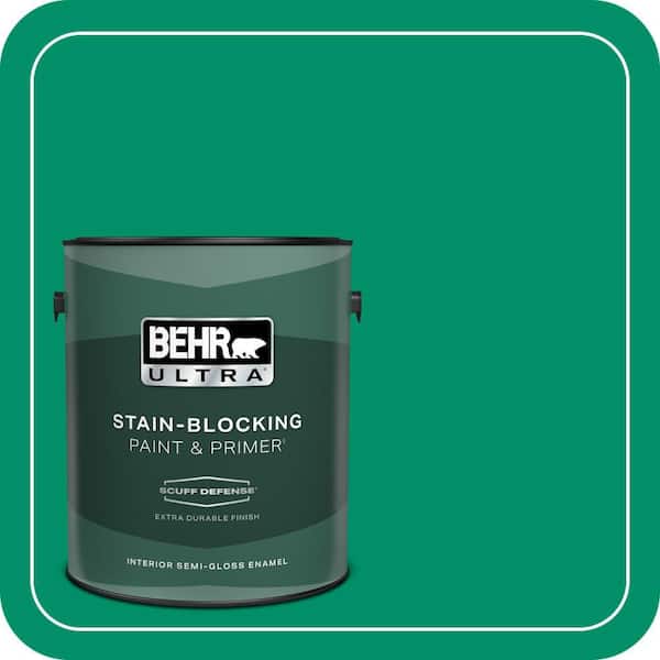 BEHR ULTRA 1 gal. #MQ4-15 Balsam Extra Durable Semi-Gloss Enamel Interior Paint & Primer