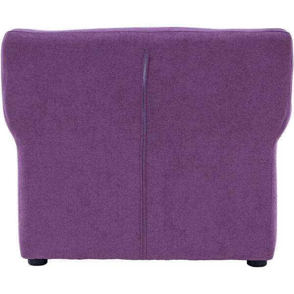 purple plush chair