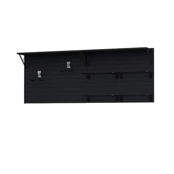 Flow Wall FlowWall 36 in. H x 96 in. W Slat Wall Panel Set 9Piece