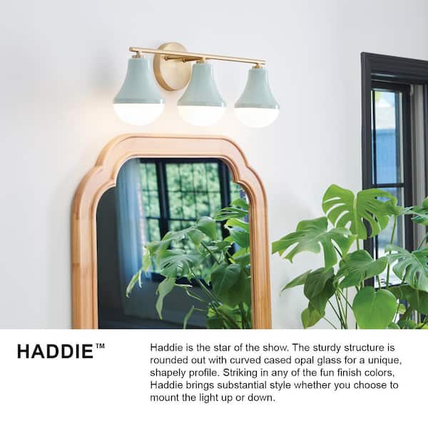 LARK Haddie 24.0 in. 3 Light Seafoam Vanity Light 85513SF - The