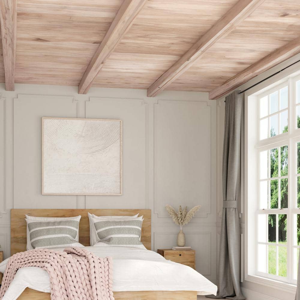 Natural Unfinished Ambrosia Maple U-Shaped Decorative Beam