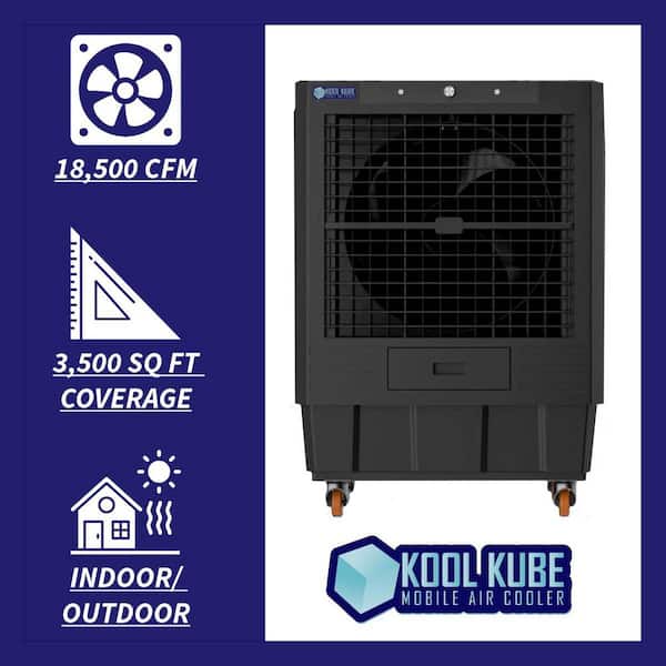 18,500 CFM 3-Speed Portable Evaporative Cooler (Swamp Cooler) for