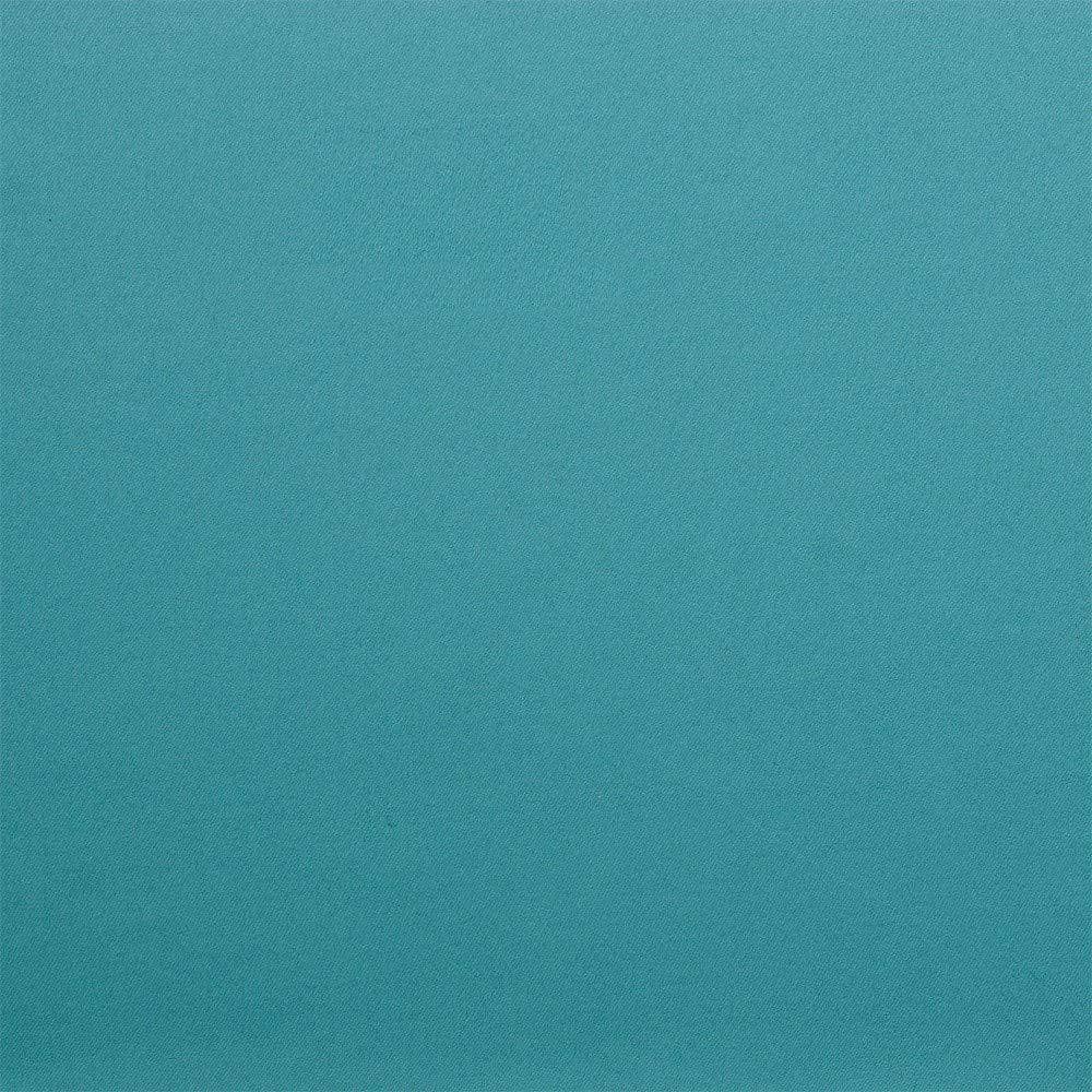 Teal Blackout Pleated Linen-Blend Curtain Panels, 84" Length
