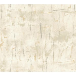 Cream Modern Art Unpasted Paper Wallpaper, Matte 27 in. by 27 ft.