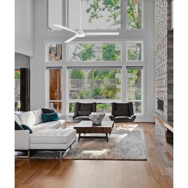 Roto XL 62 in. Indoor/Outdoor Flat White Ceiling Fan with Wall Control