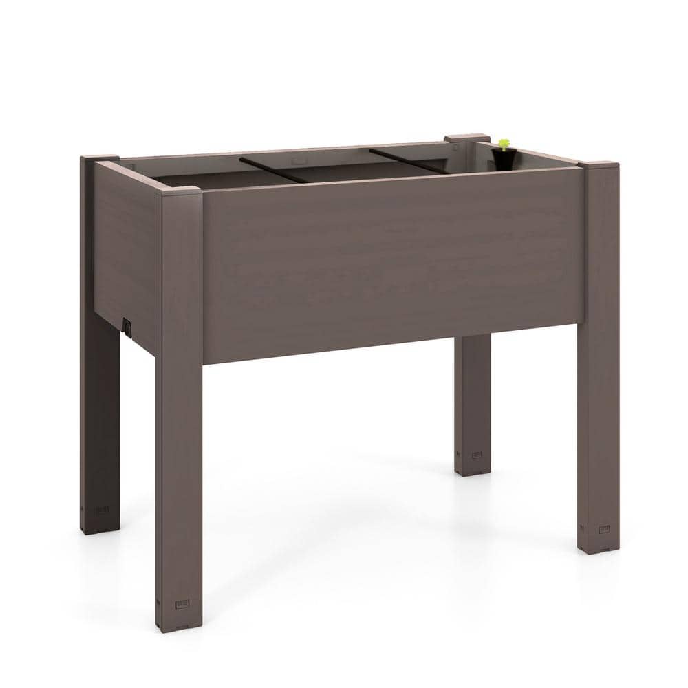 30 in. L x 18 in. W x 24 in. H PP Raised Bed Grow Box Self-Watering Planter Box Stand with Water Level Monitor-Coffee price history on PriceWatchPro